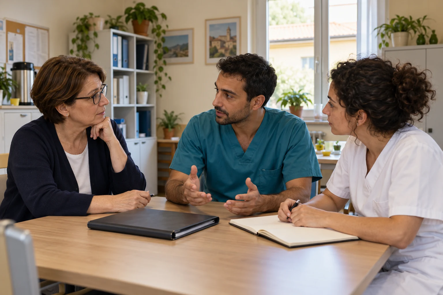 Un’équipe si confronta sull’organizzazione del lavoro in una struttura sociosanitaria